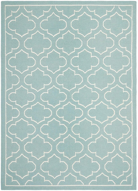 Safavieh Dhurries Dhu625A Blue / Ivory Rugs - Safavieh - dhu625a - 24