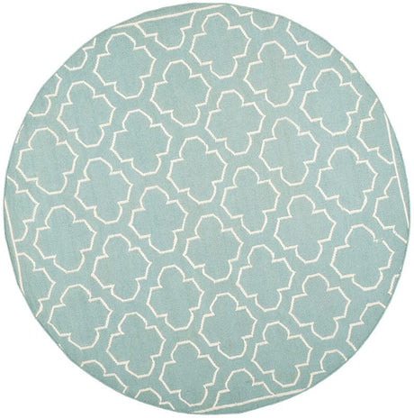 Safavieh Dhurries Dhu625A Blue / Ivory Rugs - Safavieh - dhu625a - 7r