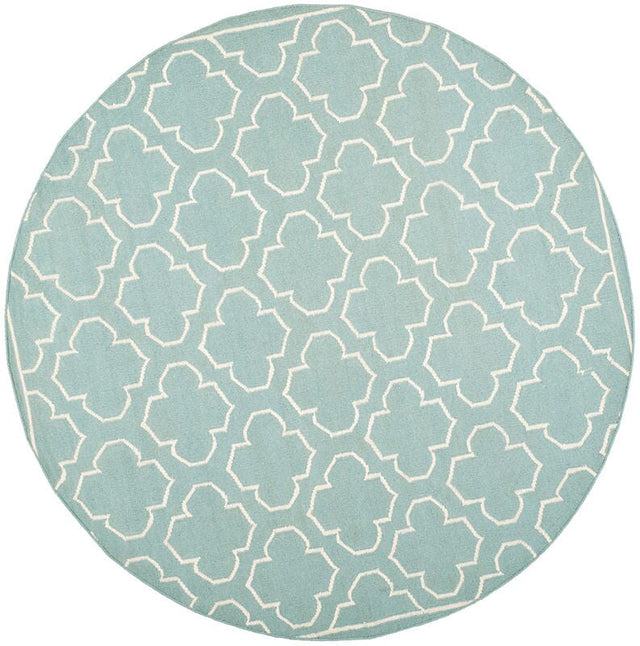 Safavieh Dhurries Dhu625A Blue / Ivory Rugs - Safavieh - dhu625a - 7r