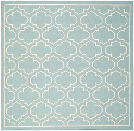 Safavieh Dhurries Dhu625A Blue / Ivory Rugs - Safavieh - dhu625a - 7sq