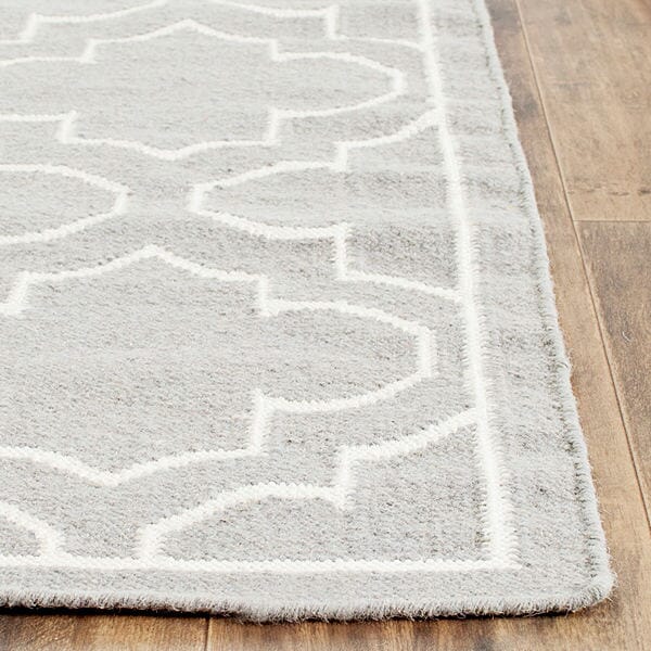 Safavieh Dhurries Dhu625B Grey / Ivory Rugs - Safavieh - dhu625b - 24