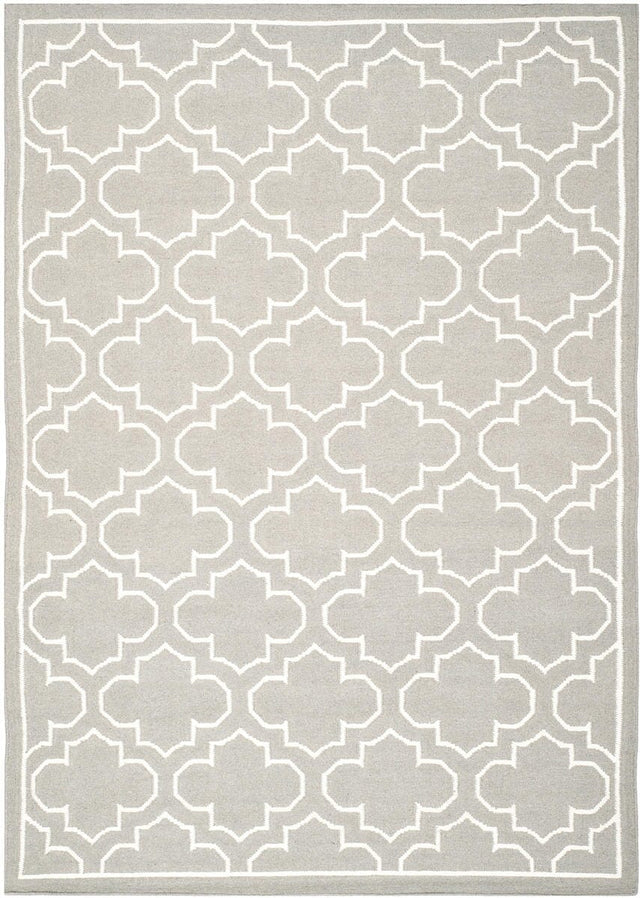 Safavieh Dhurries Dhu625B Grey / Ivory Rugs - Safavieh - dhu625b - 24