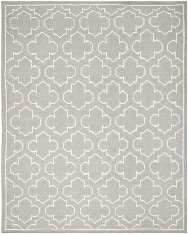 Safavieh Dhurries Dhu625B Grey / Ivory Rugs - Safavieh - dhu625b - 7r