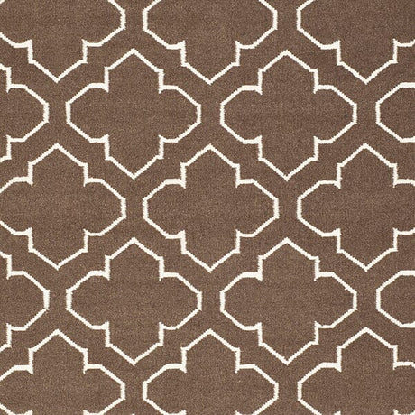 Safavieh Dhurries Dhu625C Brown / Ivory Rugs - Safavieh - dhu625c - 24