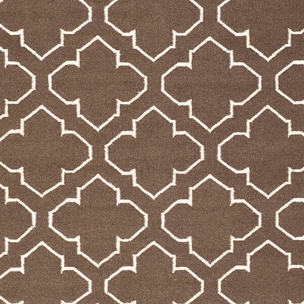 Safavieh Dhurries Dhu625C Brown / Ivory Rugs - Safavieh - dhu625c - 24