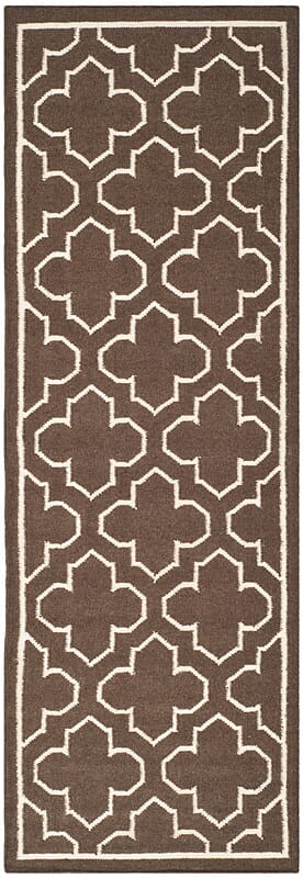 Safavieh Dhurries Dhu625C Brown / Ivory Rugs - Safavieh - dhu625c - 27