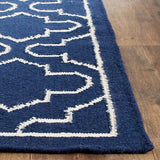 Safavieh Dhurries Dhu625D Navy / Ivory Rugs - Safavieh - dhu625d - 24