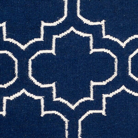 Safavieh Dhurries Dhu625D Navy / Ivory Rugs - Safavieh - dhu625d - 24