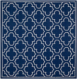 Safavieh Dhurries Dhu625D Navy / Ivory Rugs - Safavieh - dhu625d - 7sq