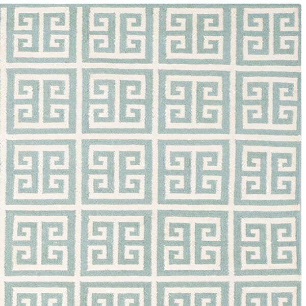 Safavieh Dhurries Dhu626A Blue / Ivory Rugs - Safavieh - dhu626a - 24