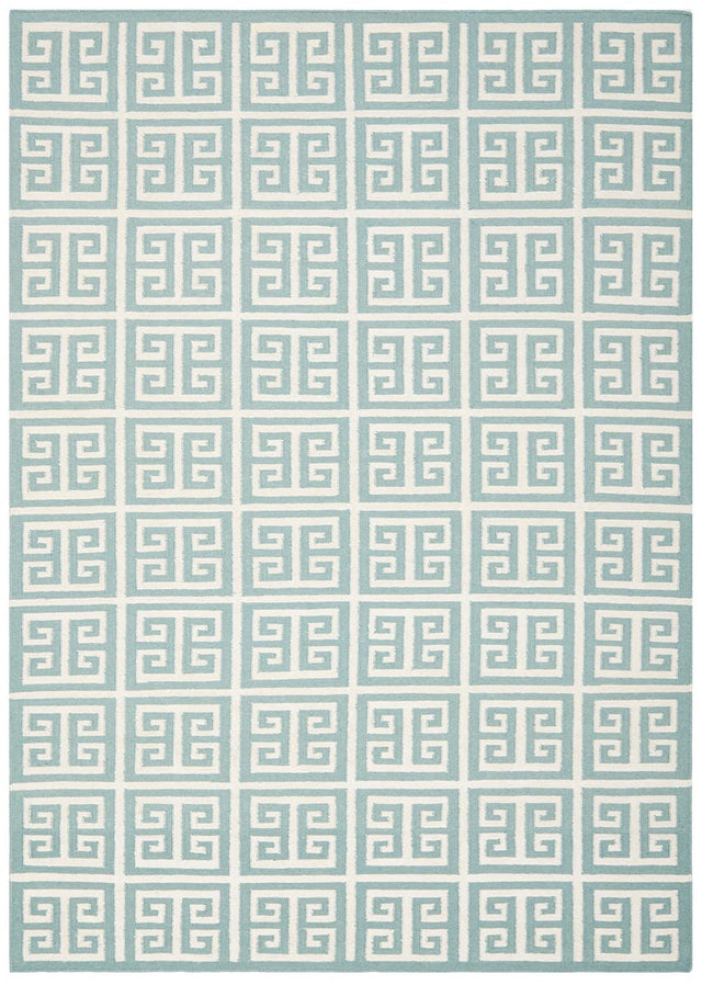 Safavieh Dhurries Dhu626A Blue / Ivory Rugs - Safavieh - dhu626a - 24