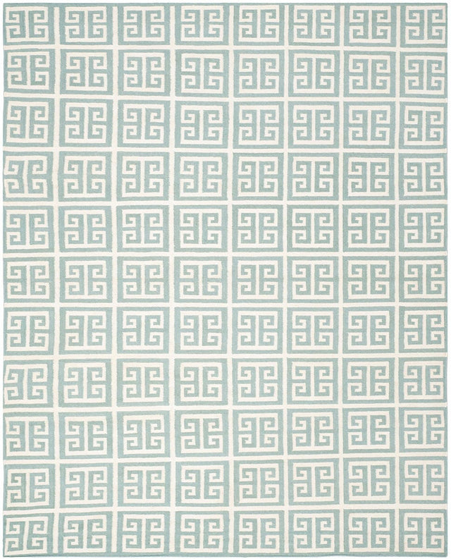 Safavieh Dhurries Dhu626A Blue / Ivory Rugs - Safavieh - dhu626a - 7r