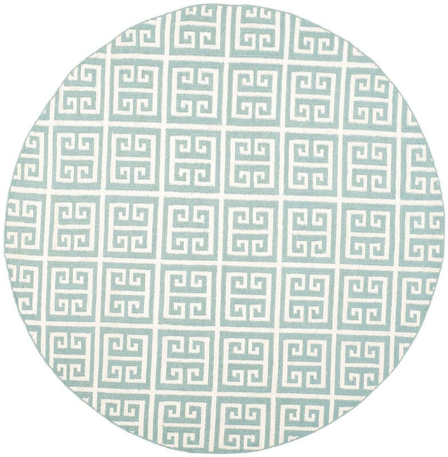 Safavieh Dhurries Dhu626A Blue / Ivory Rugs - Safavieh - dhu626a - 7r