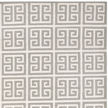 Safavieh Dhurries Dhu626B Grey / Ivory Rugs - Safavieh - dhu626b - 24