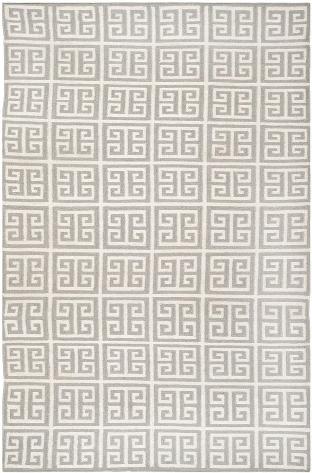 Safavieh Dhurries Dhu626B Grey / Ivory Rugs - Safavieh - dhu626b - 24