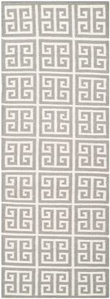 Safavieh Dhurries Dhu626B Grey / Ivory Rugs - Safavieh - dhu626b - 27