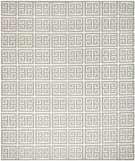 Safavieh Dhurries Dhu626B Grey / Ivory Rugs - Safavieh - dhu626b - 7r