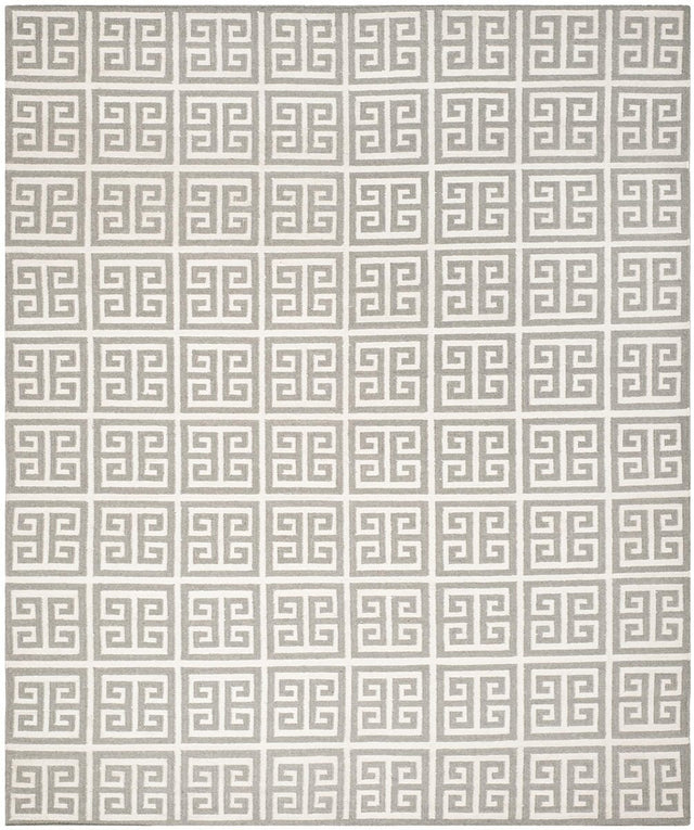 Safavieh Dhurries Dhu626B Grey / Ivory Rugs - Safavieh - dhu626b - 7r