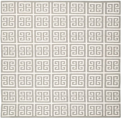 Safavieh Dhurries Dhu626B Grey / Ivory Rugs - Safavieh - dhu626b - 7sq
