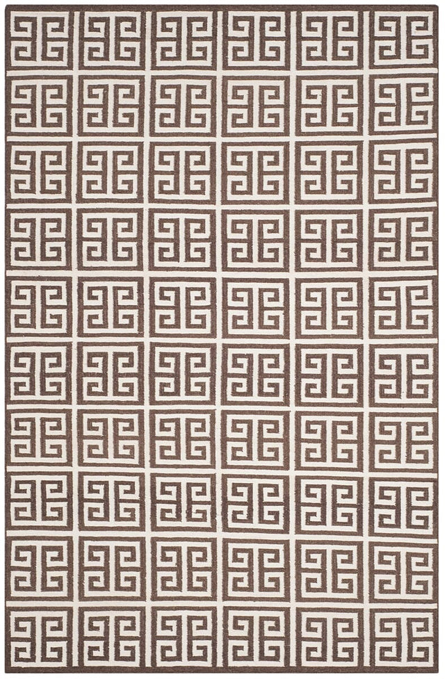 Safavieh Dhurries Dhu626C Brown / Ivory Rugs - Safavieh - dhu626c - 27