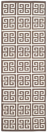 Safavieh Dhurries Dhu626C Brown / Ivory Rugs - Safavieh - dhu626c - 27