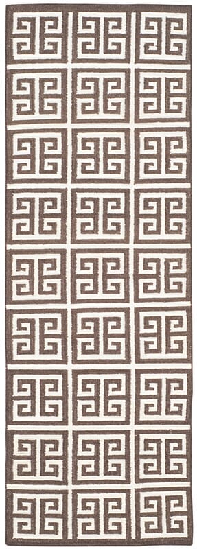 Safavieh Dhurries Dhu626C Brown / Ivory Rugs - Safavieh - dhu626c - 27