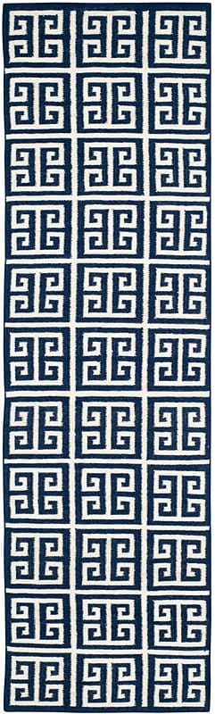 Safavieh Dhurries Dhu626D Navy / Ivory Rugs - Safavieh - dhu626d - 27