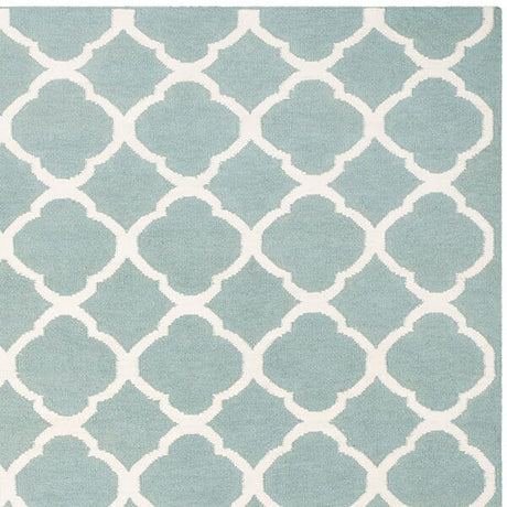 Safavieh Dhurries Dhu627A Blue / Ivory Rugs - Safavieh - dhu627a - 24