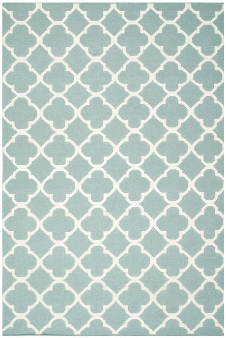 Safavieh Dhurries Dhu627A Blue / Ivory Rugs - Safavieh - dhu627a - 24