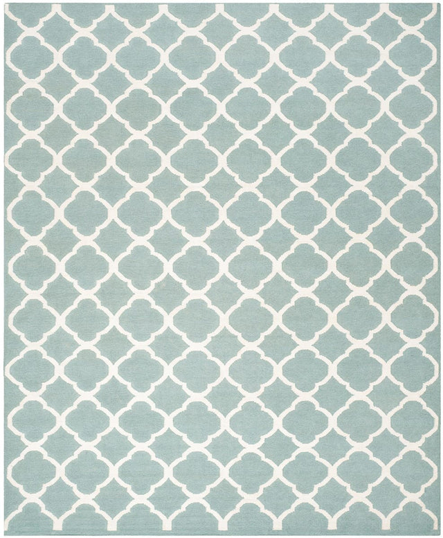 Safavieh Dhurries Dhu627A Blue / Ivory Rugs - Safavieh - dhu627a - 7r