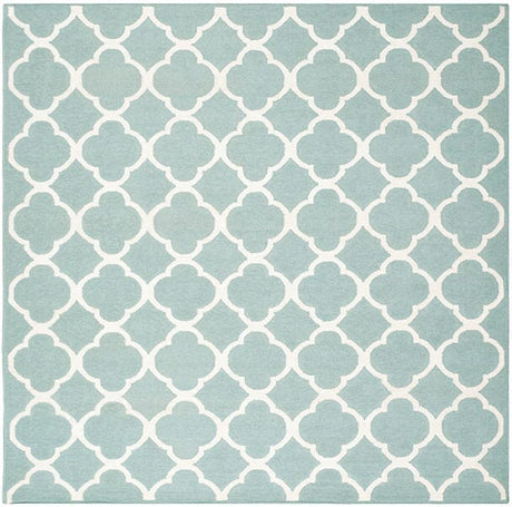 Safavieh Dhurries Dhu627A Blue / Ivory Rugs - Safavieh - dhu627a - 7sq