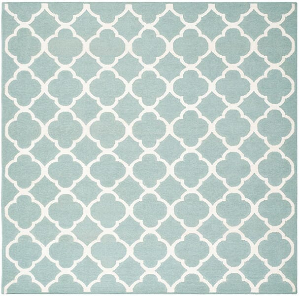 Safavieh Dhurries Dhu627A Blue / Ivory Rugs - Safavieh - dhu627a - 7sq