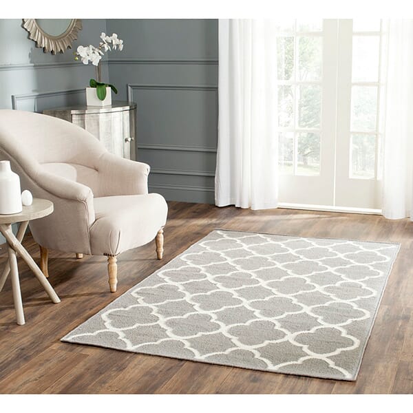 Safavieh Dhurries Dhu627B Grey / Ivory Rugs - Safavieh - dhu627b - 24