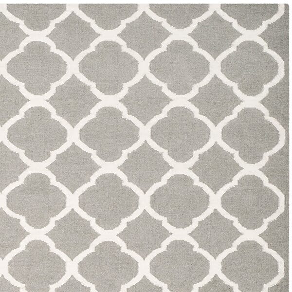 Safavieh Dhurries Dhu627B Grey / Ivory Rugs - Safavieh - dhu627b - 24