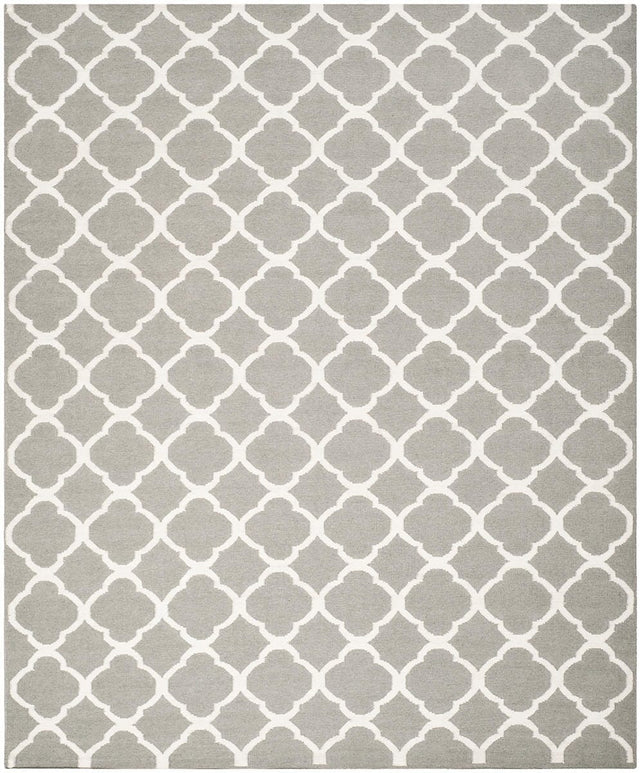 Safavieh Dhurries Dhu627B Grey / Ivory Rugs - Safavieh - dhu627b - 27