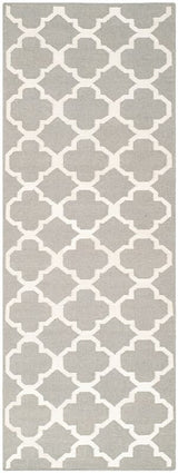 Safavieh Dhurries Dhu627B Grey / Ivory Rugs - Safavieh - dhu627b - 27