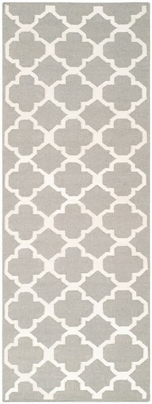 Safavieh Dhurries Dhu627B Grey / Ivory Rugs - Safavieh - dhu627b - 27