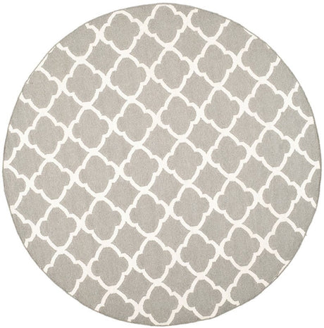 Safavieh Dhurries Dhu627B Grey / Ivory Rugs - Safavieh - dhu627b - 7r