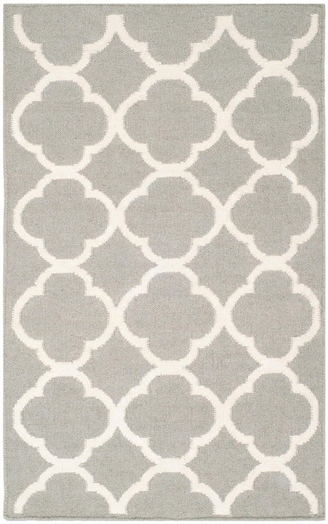 Safavieh Dhurries Dhu627B Grey / Ivory Rugs - Safavieh - dhu627b - 7sq