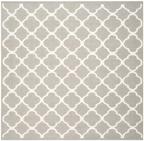 Safavieh Dhurries Dhu627B Grey / Ivory Rugs - Safavieh - dhu627b - 7sq