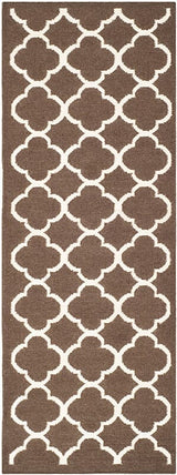 Safavieh Dhurries Dhu627C Brown / Ivory Rugs - Safavieh - dhu627c - 27