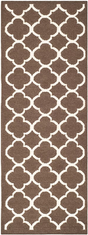 Safavieh Dhurries Dhu627C Brown / Ivory Rugs - Safavieh - dhu627c - 27