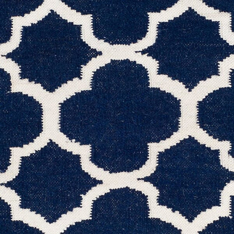 Safavieh Dhurries Dhu627D Navy / Ivory Rugs - Safavieh - dhu627d - 24