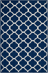 Safavieh Dhurries Dhu627D Navy / Ivory Rugs - Safavieh - dhu627d - 24