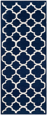 Safavieh Dhurries Dhu627D Navy / Ivory Rugs - Safavieh - dhu627d - 27