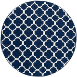 Safavieh Dhurries Dhu627D Navy / Ivory Rugs - Safavieh - dhu627d - 7r