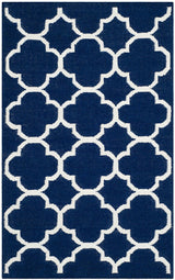 Safavieh Dhurries Dhu627D Navy / Ivory Rugs - Safavieh - dhu627d - 7r