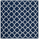 Safavieh Dhurries Dhu627D Navy / Ivory Rugs - Safavieh - dhu627d - 7sq