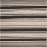 Safavieh Dhurries Dhu628A Natural / Black Rugs - Safavieh - dhu628a - 6sq
