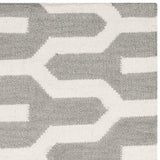 Safavieh Dhurries Dhu630A Silver / Ivory Rugs - Safavieh - dhu630a - 24
